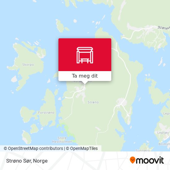 Strøno Sør kart