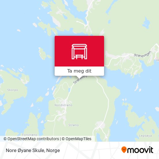 Nore Øyane Skule kart