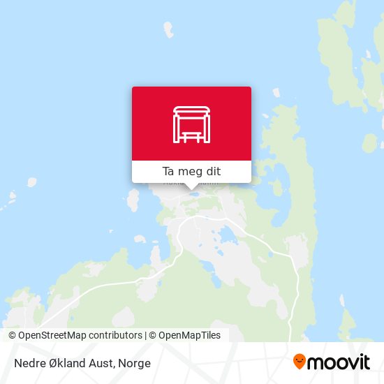 Nedre Økland Aust kart