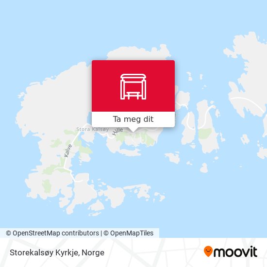 Storekalsøy Kyrkje kart