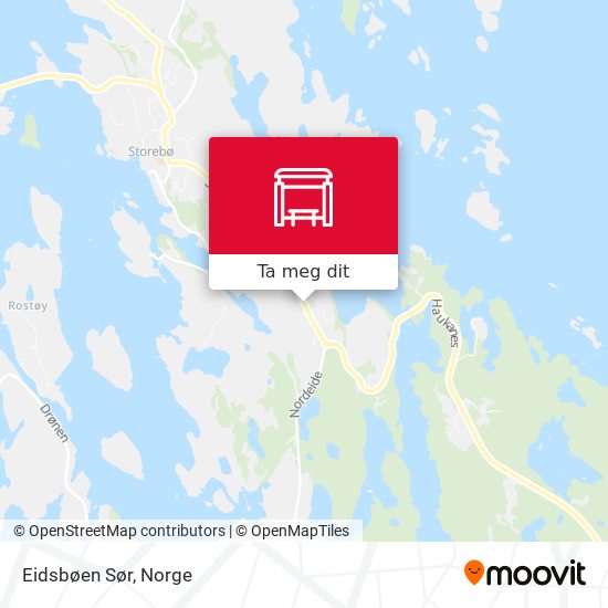 Eidsbøen Sør kart