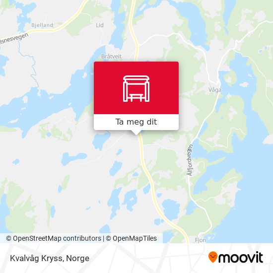 Kvalvåg Kryss kart