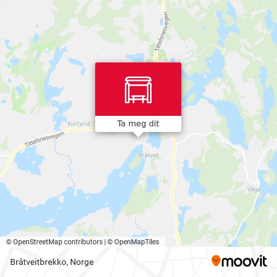 Bråtveitbrekko kart