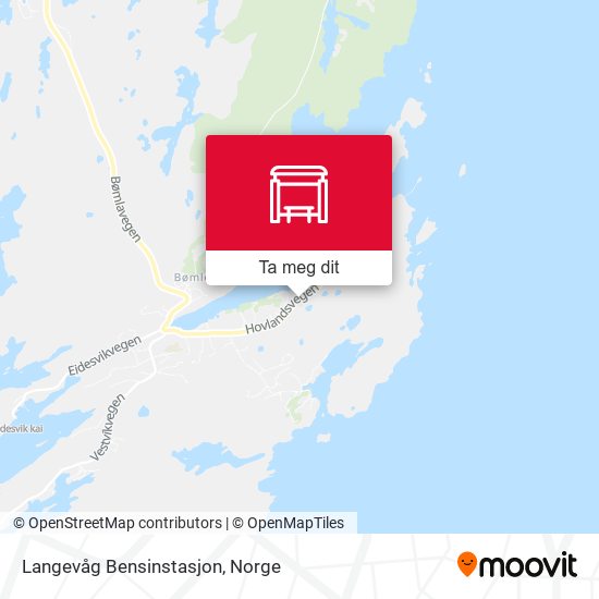 Langevåg Bensinstasjon kart