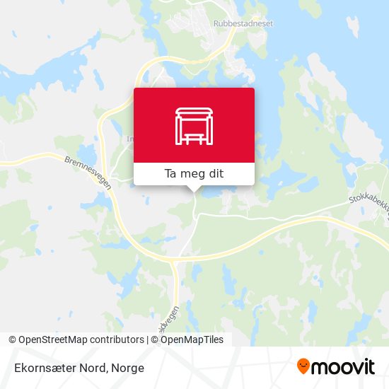 Ekornsæter Nord kart