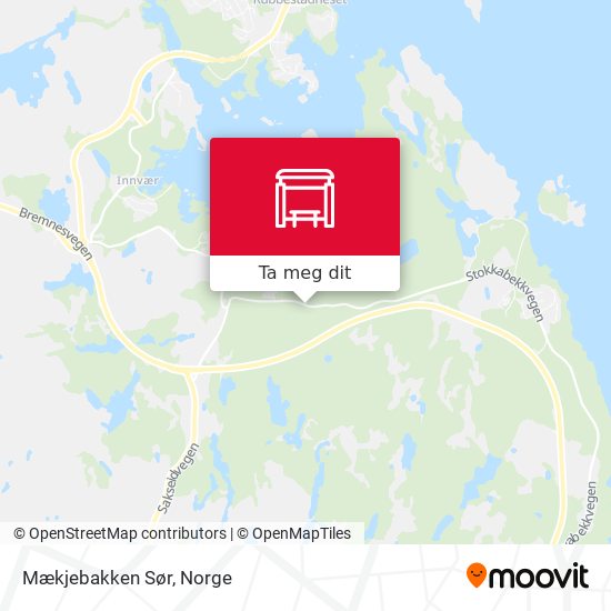 Mækjebakken Sør kart