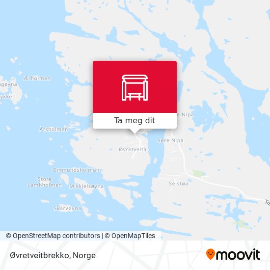 Øvretveitbrekko kart