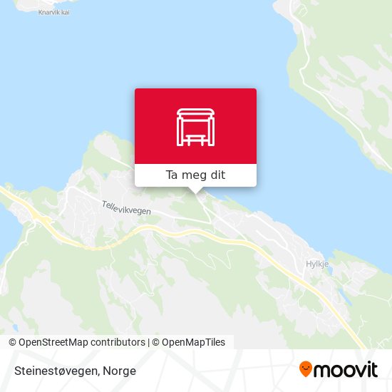 Steinestøvegen kart