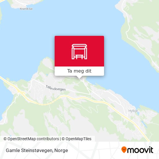 Gamle Steinstøvegen kart