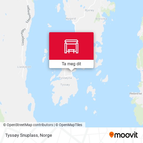 Tyssøy Snuplass kart