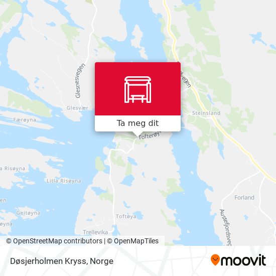 Døsjerholmen Kryss kart