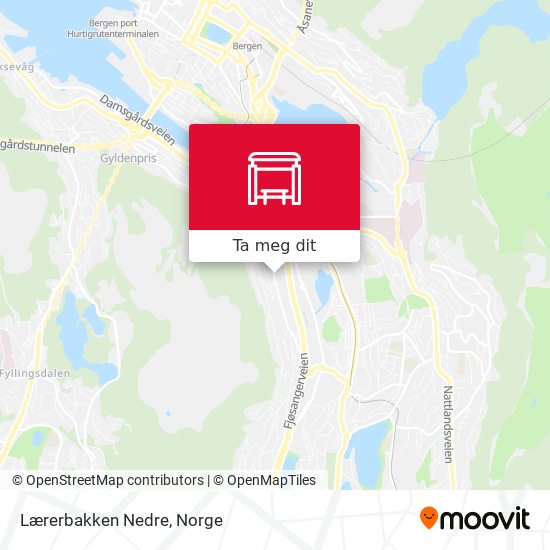 Lærerbakken Nedre kart