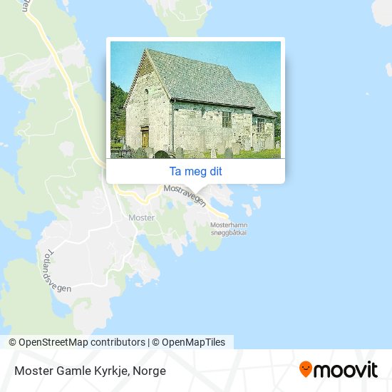 Moster Gamle Kyrkje kart