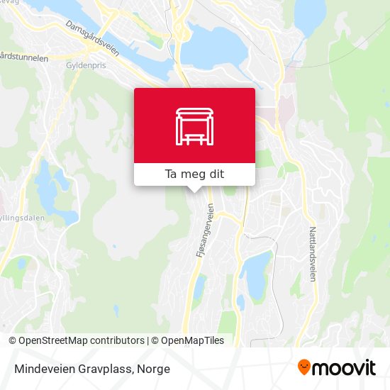 Mindeveien Gravplass kart