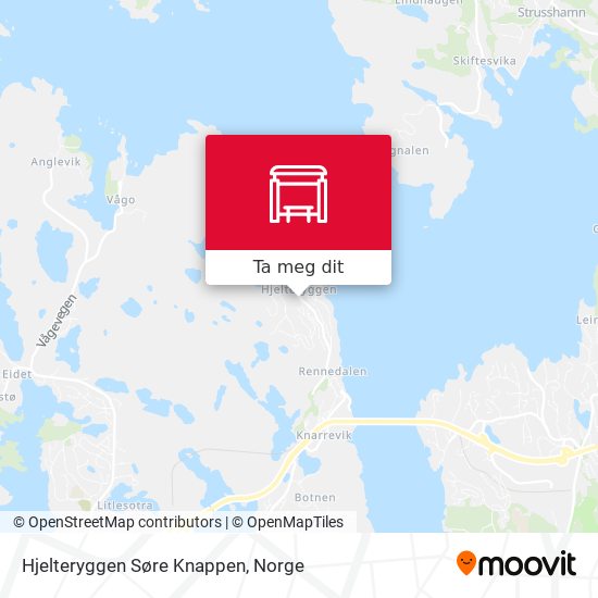 Hjelteryggen Søre Knappen kart