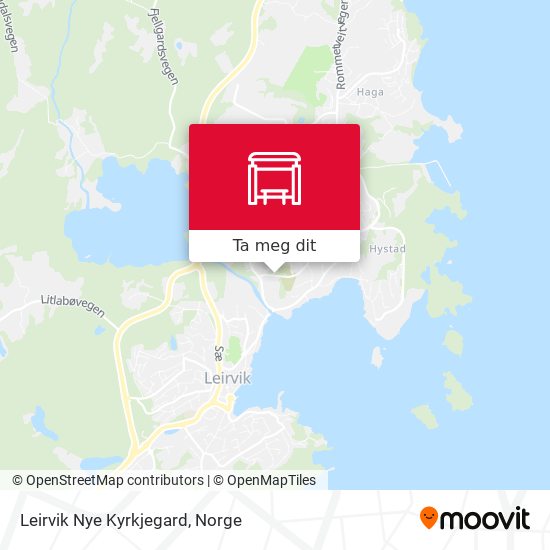 Leirvik Nye Kyrkjegard kart