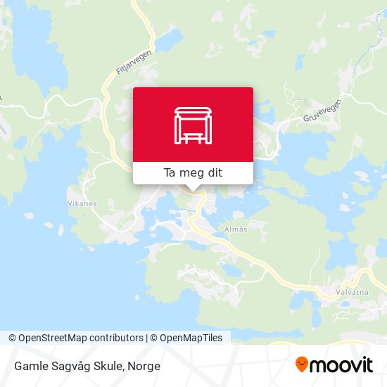 Gamle Sagvåg Skule kart