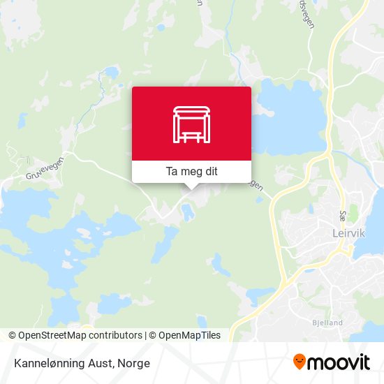 Kannelønning Aust kart