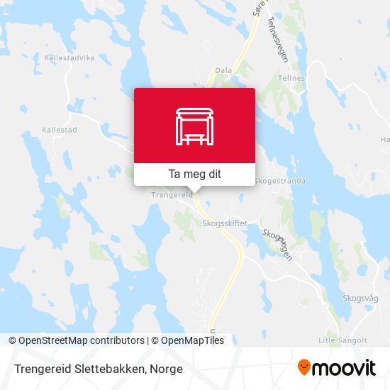 Trengereid Slettebakken kart