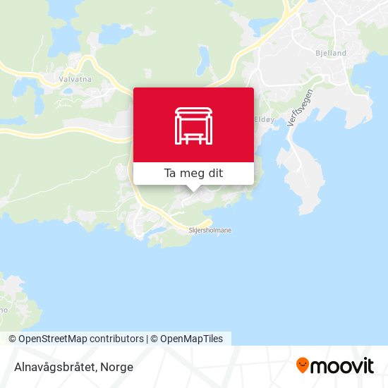 Alnavågsbråtet kart