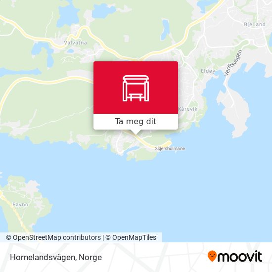 Hornelandsvågen kart