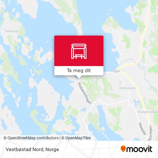 Vestbøstad Nord kart