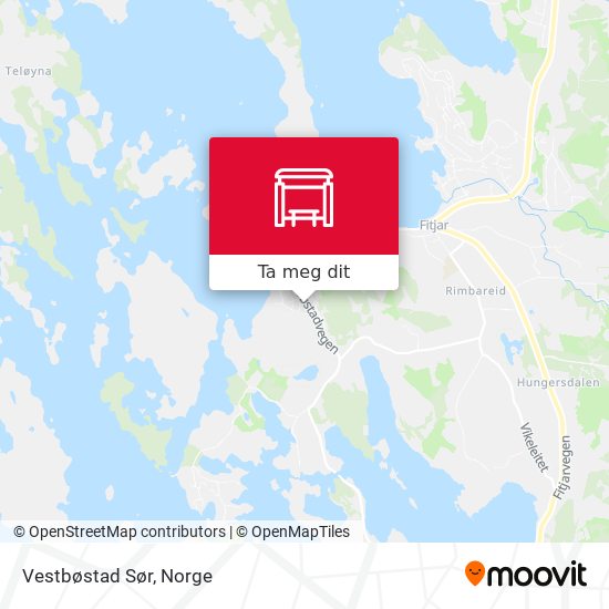 Vestbøstad Sør kart