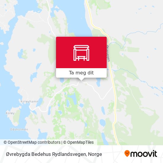 Øvrebygda Bedehus Rydlandsvegen kart