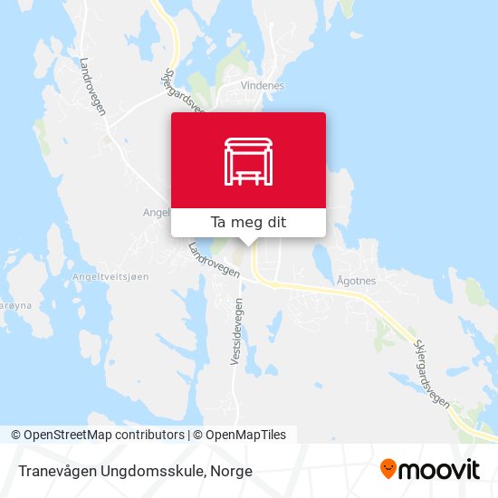 Tranevågen Ungdomsskule kart