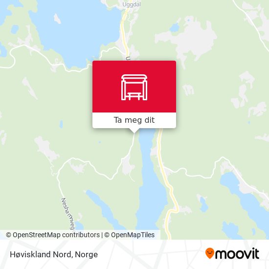 Høviskland Nord kart