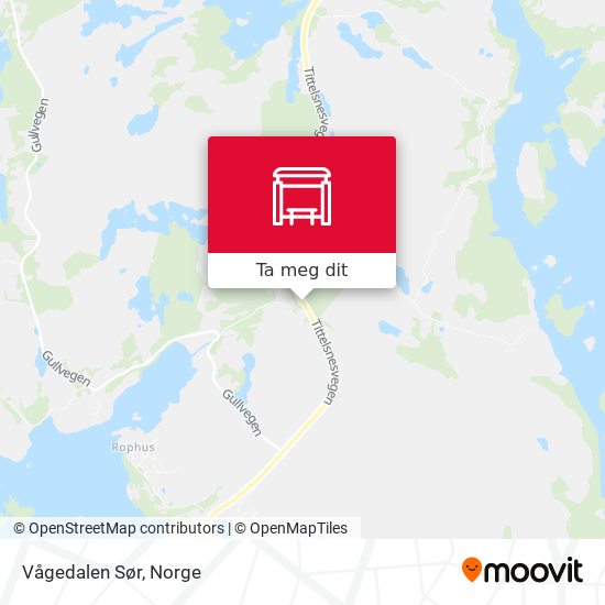 Vågedalen Sør kart