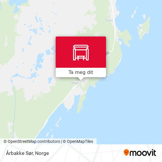 Årbakke Sør kart
