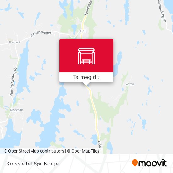 Krossleitet Sør kart