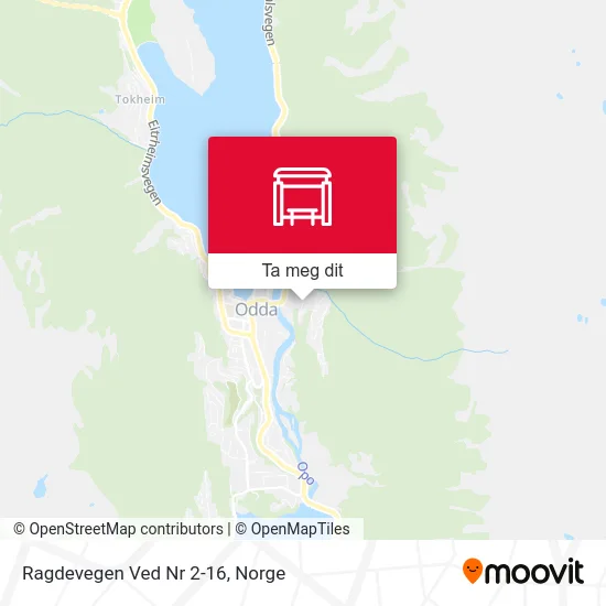 Ragdevegen Ved Nr 2-16 kart