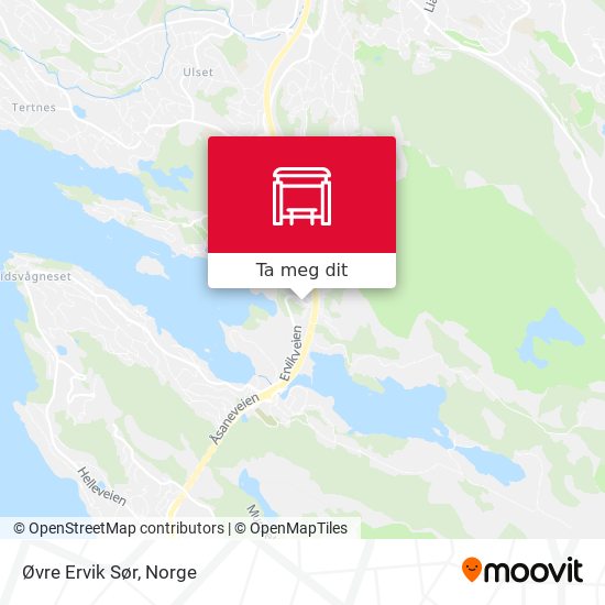 Øvre Ervik Sør kart