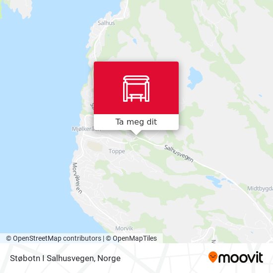 Støbotn I Salhusvegen kart
