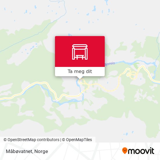 Måbøvatnet kart