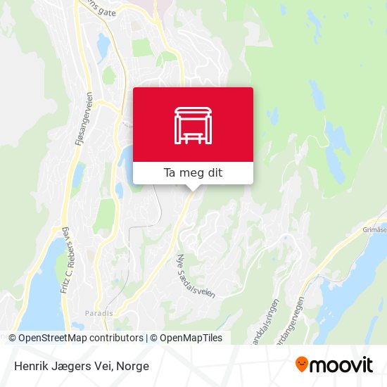 Henrik Jægers Vei kart