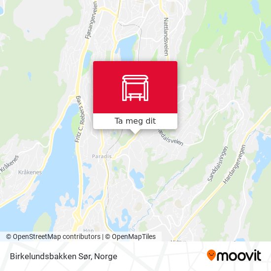 Birkelundsbakken Sør kart