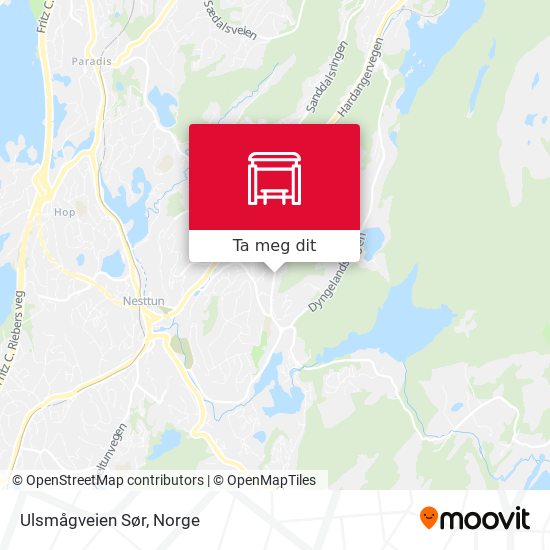 Ulsmågveien Sør kart