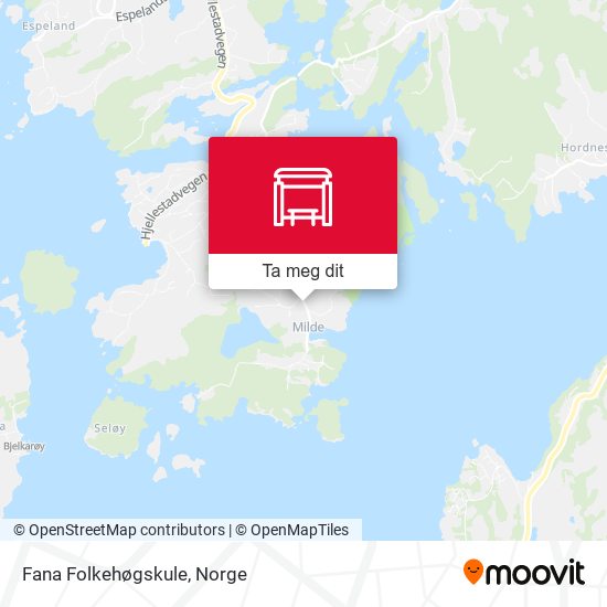 Fana Folkehøgskule kart
