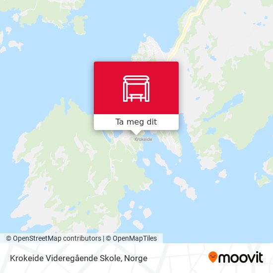 Krokeide Videregående Skole kart