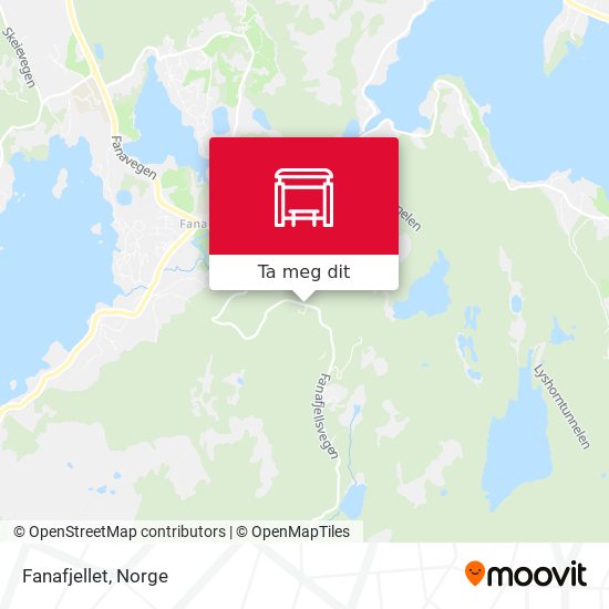 Fanafjellet kart