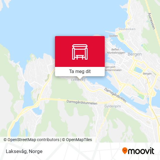 Laksevåg kart