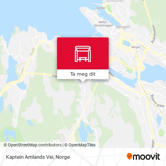 Kaptein Amlands Vei kart