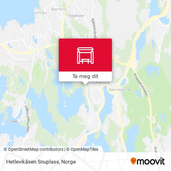 Hetlevikåsen Snuplass kart