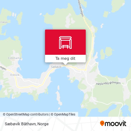 Sæbøvik Båthavn kart