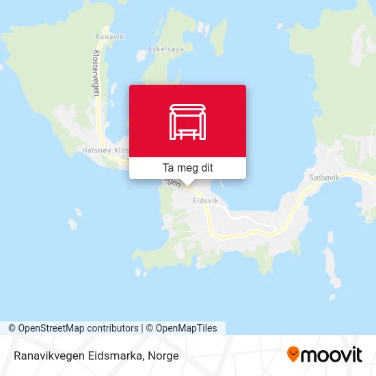 Ranavikvegen Eidsmarka kart