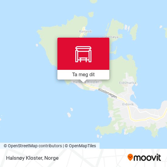 Halsnøy Kloster kart