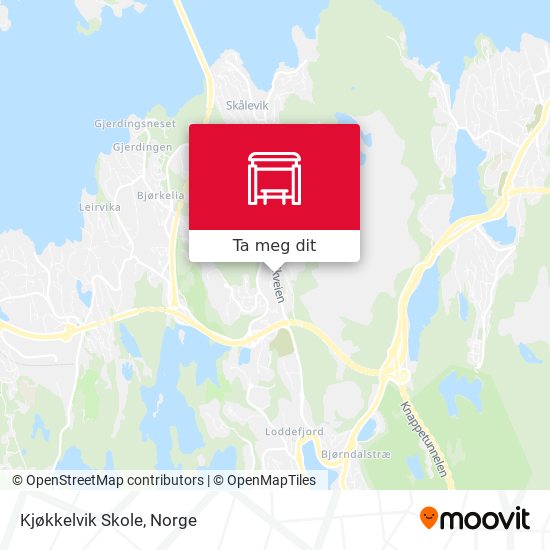 Kjøkkelvik Skole kart